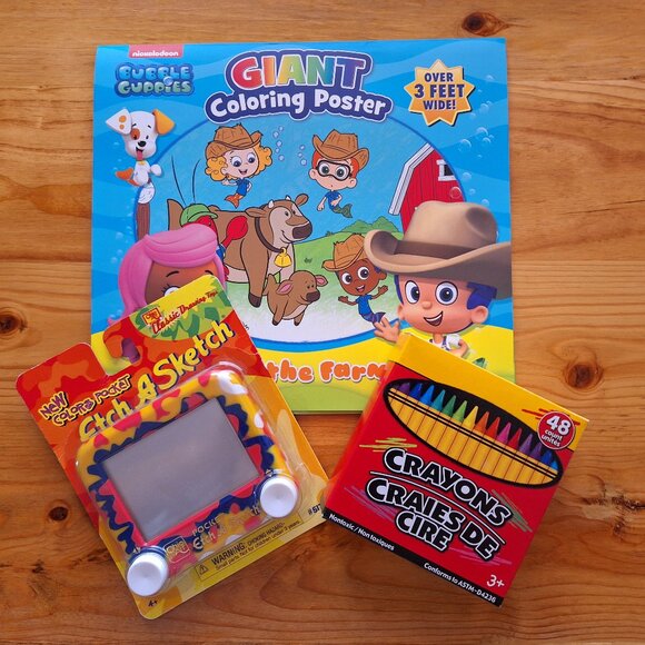 Kid's Nickelodeon Bubble Guppies 3 Foot Coloring Poster Bundle - Picture 1 of 2